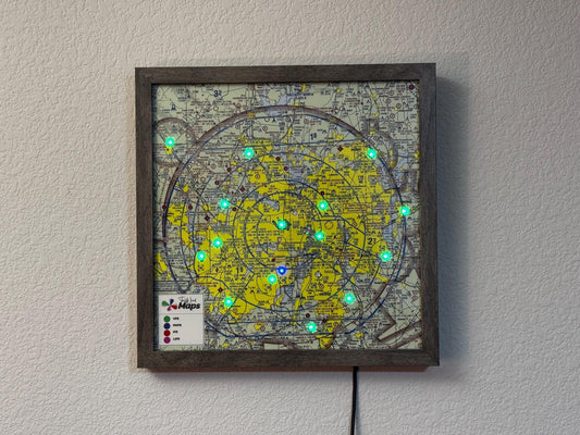 12x12 Live Aviation Weather Map