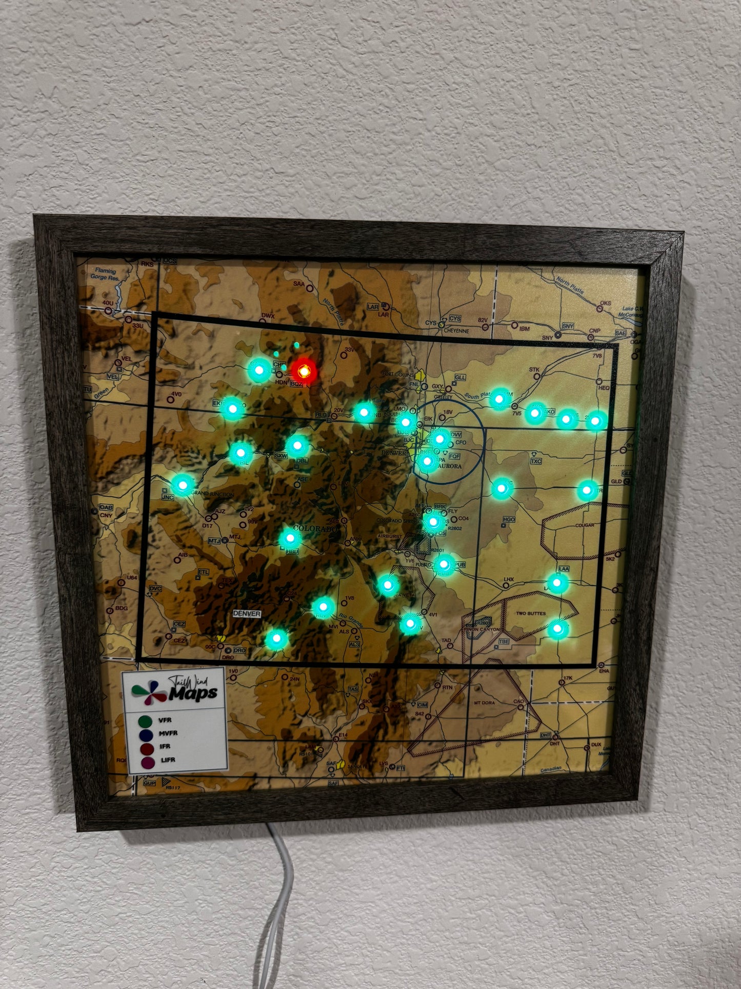 12x12 Live Aviation Weather Map