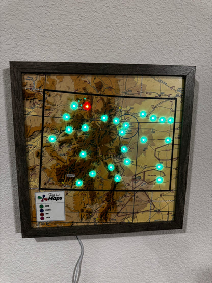12x12 Live Aviation Weather Map