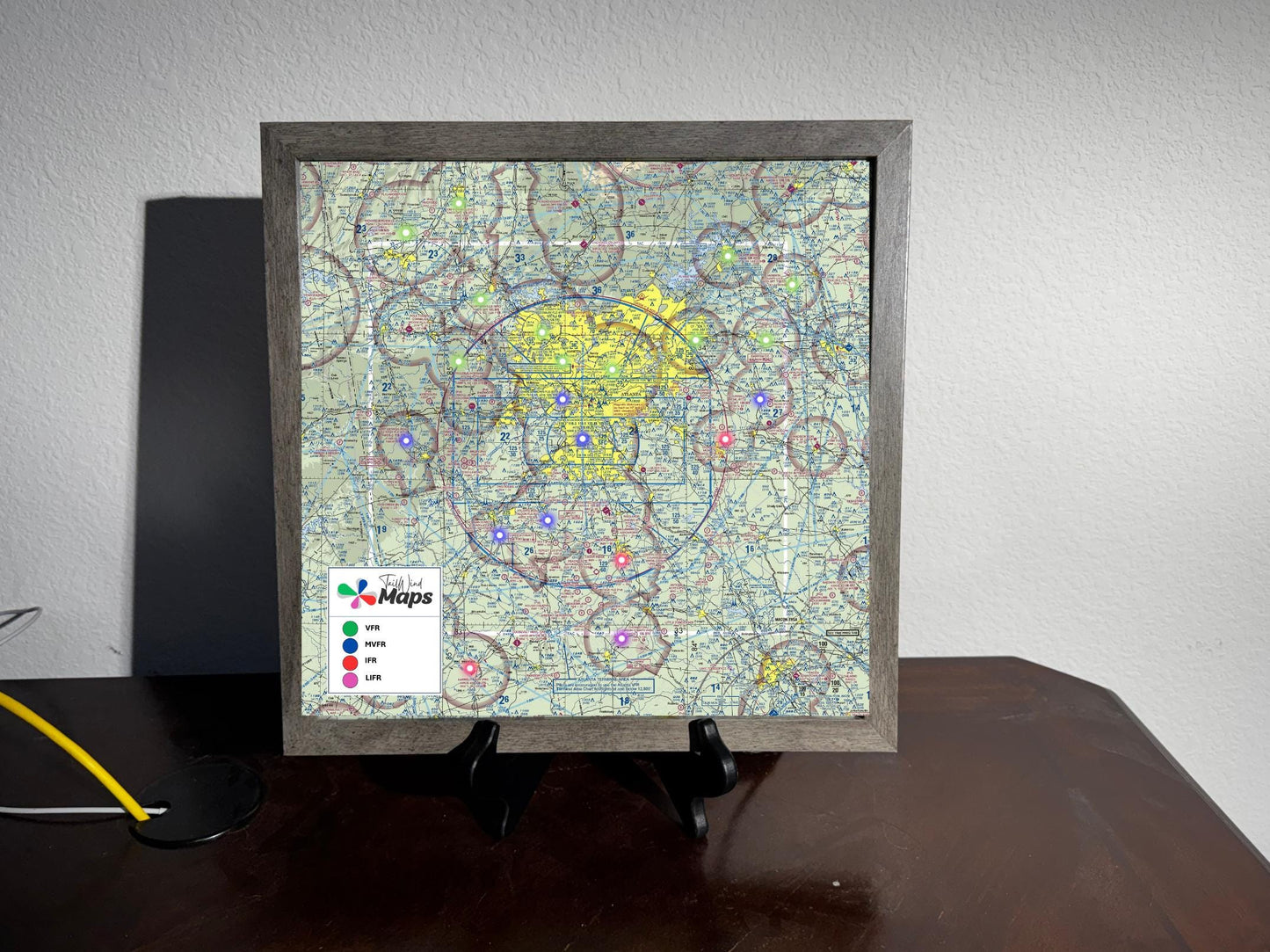 12x12 Live Aviation Weather Map
